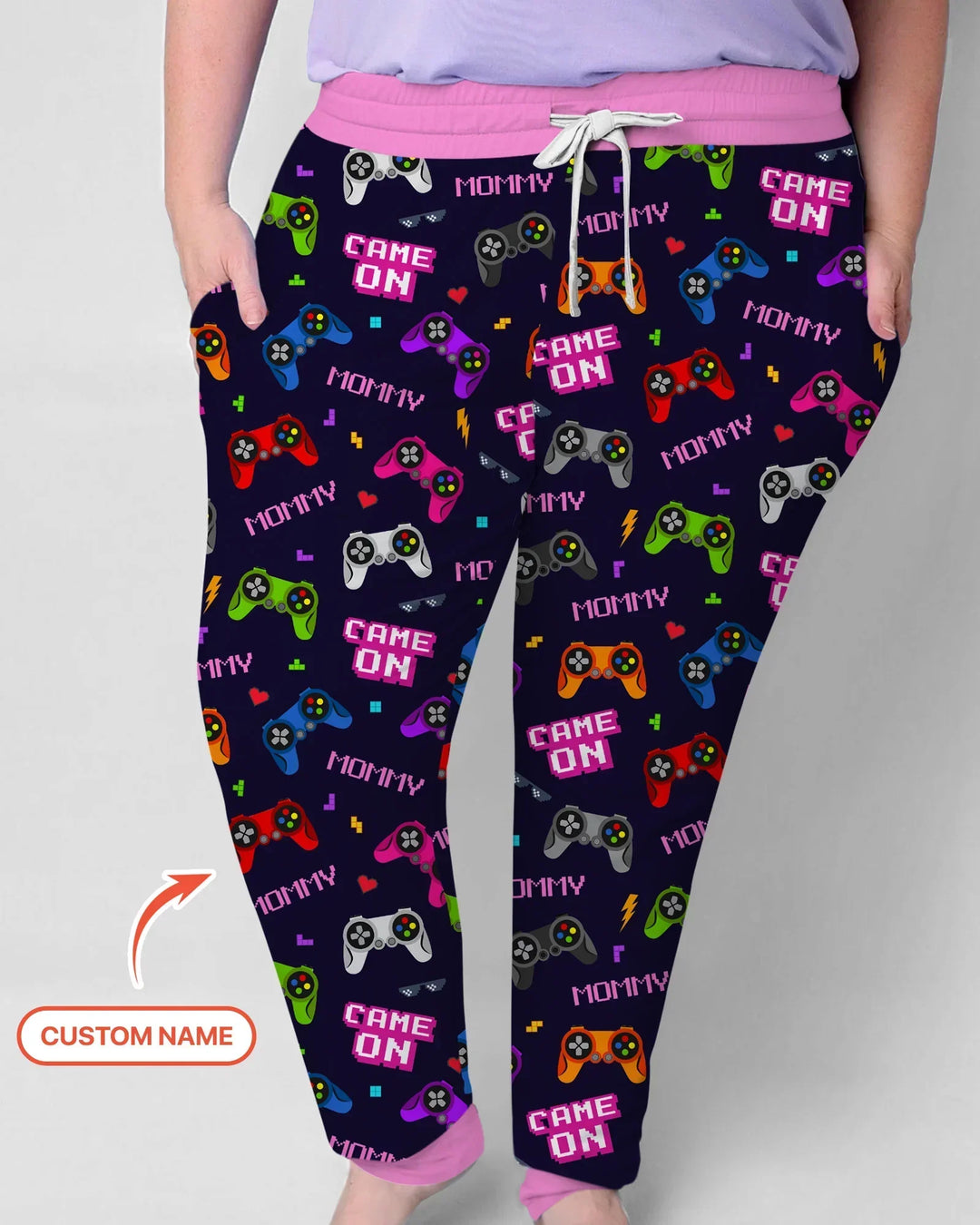 Custom Name Game On Family Matching Bamboo Women Pajama Set