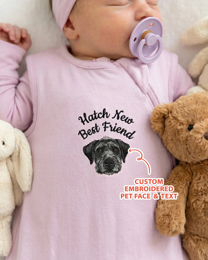 Custom Pet Portrait Embroidered Bamboo Headband