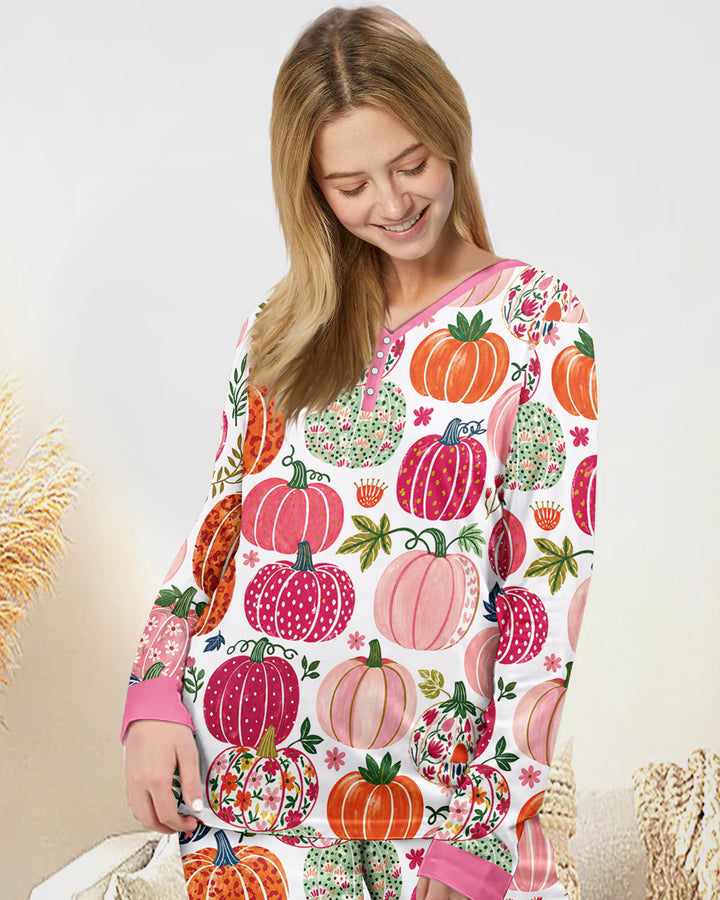 Plantilla de conjunto de pijama de mujer de bambú