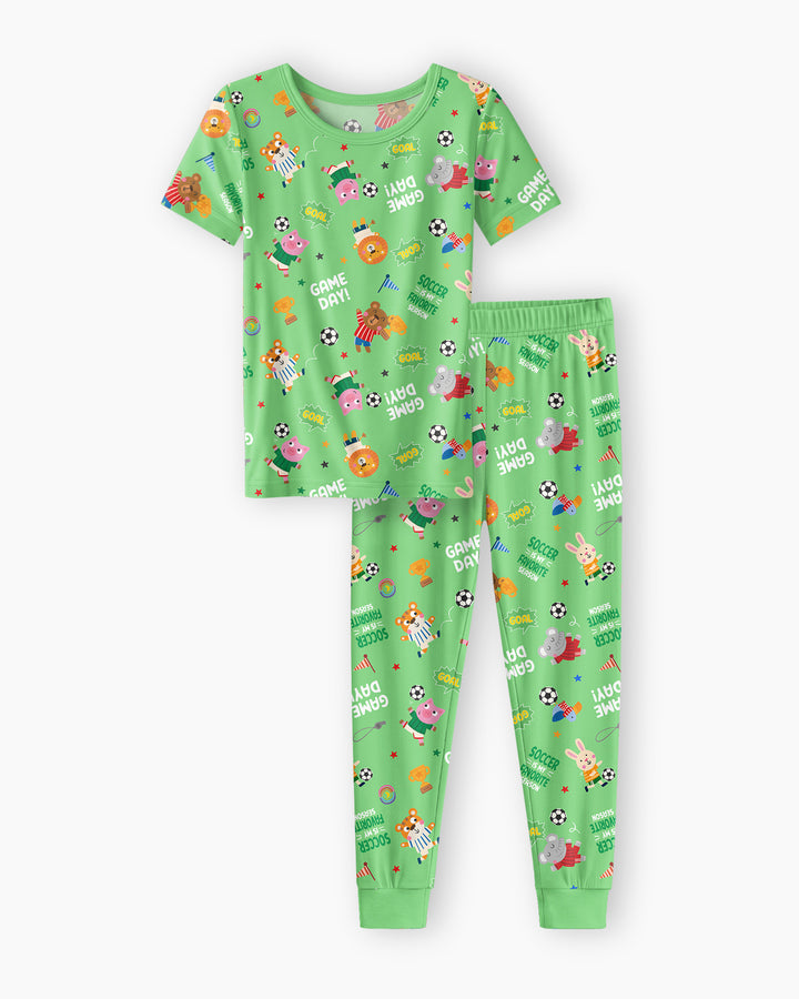 Zweiteiliges, kurzärmliges Pyjama-Set mit Marienkäfern