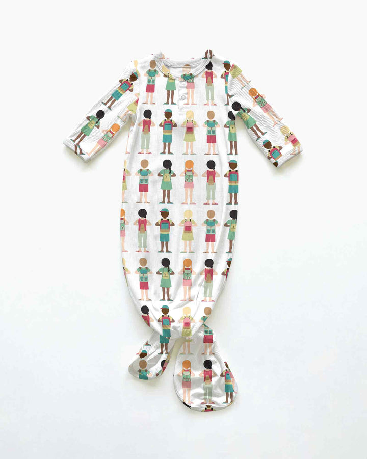 Little Friends Everywhere Bamboo Knot Gown