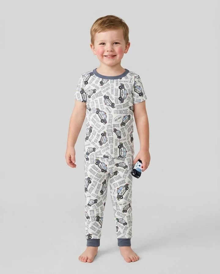 Little Rookie Bamboo Two Piece Short Sleeve Pajama Set