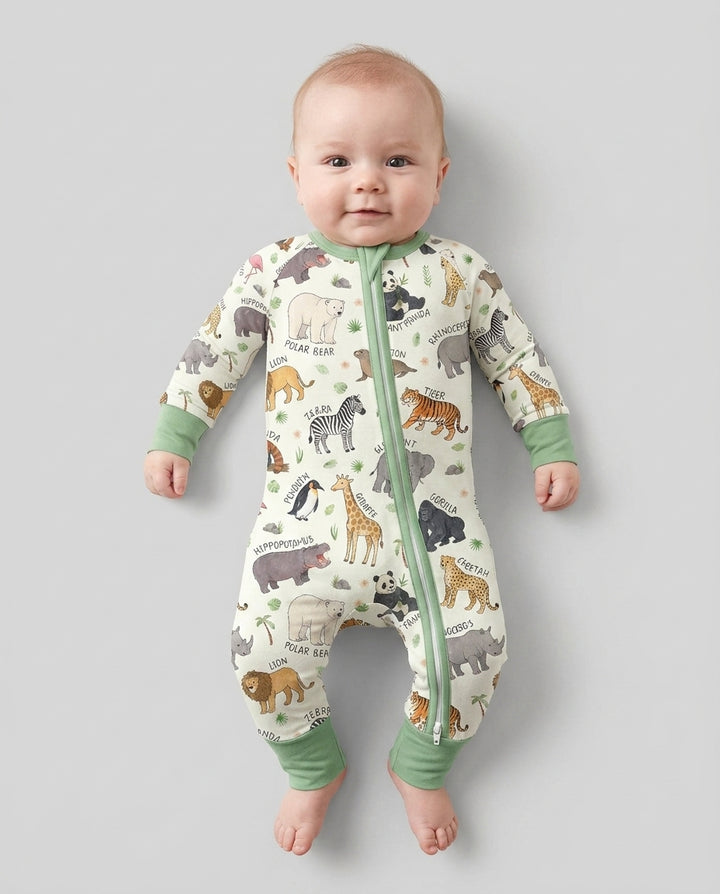 Safari Animals Bamboo Convertible Zippy