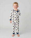Conjunto de pijama de dos piezas de bambú de manga larga
