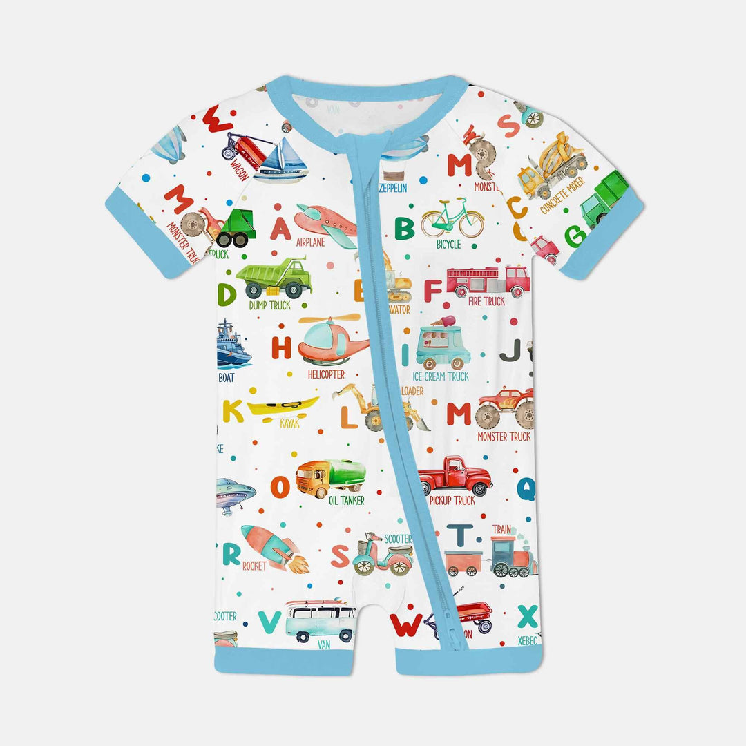 Transportation Alphabet Shorty Zippy
