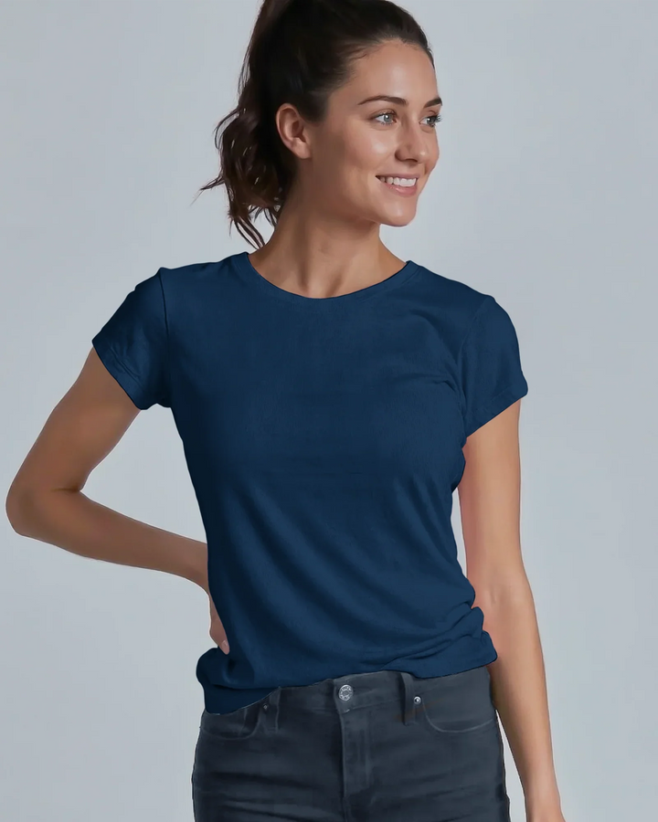 Solid Color Bamboo Women T-Shirt