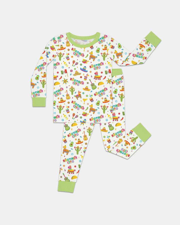 Cinco de Mayo Family Matching Bamboo Two Piece Long Sleeve Pajama Set