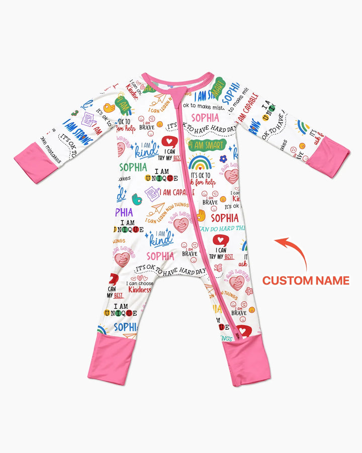 Daily Affirmations Matching Mommy & Baby Bamboo Convertible Zippy