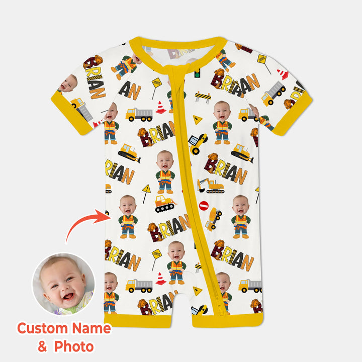 Custom Photo Doodle Little Builder Shorty Zippy