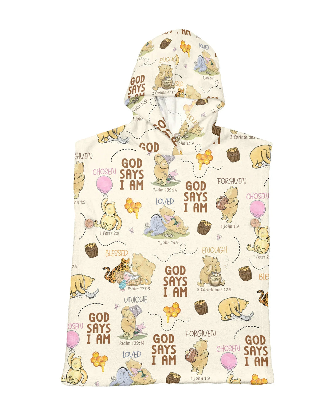 God Says I Am – Little Blessings Bamboo Swim Poncho