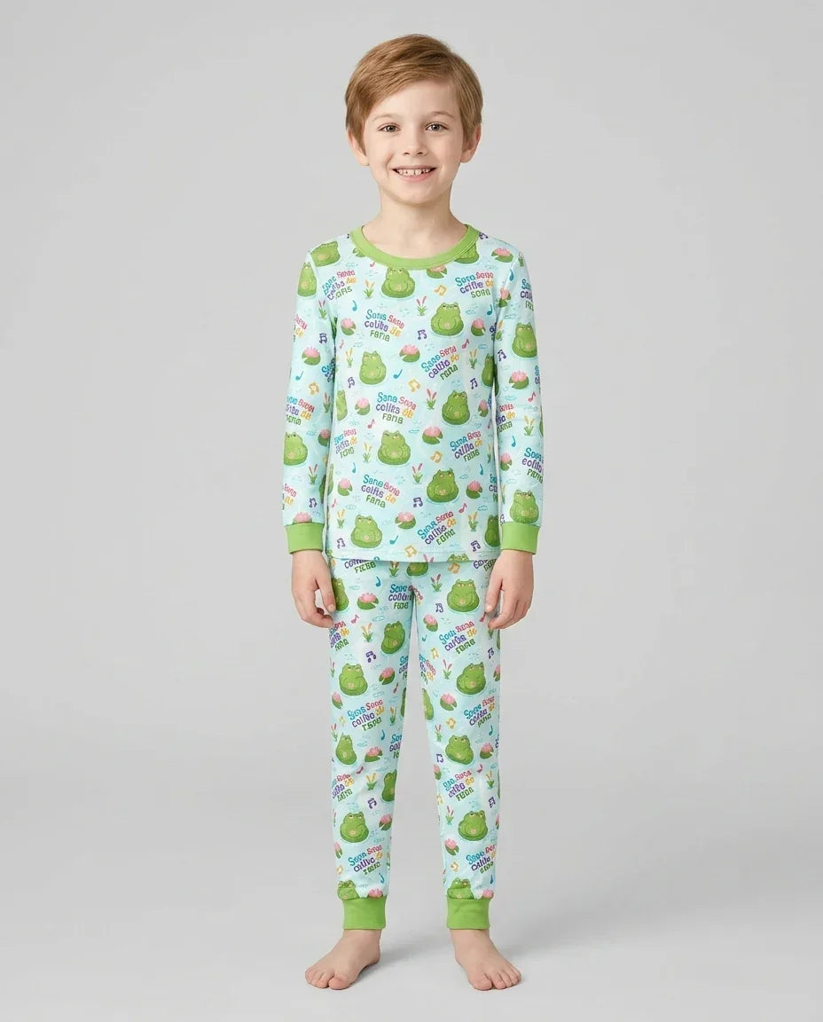 Sana Sana Colita De Rana Bamboo Two Piece Long Sleeve Pajama Set