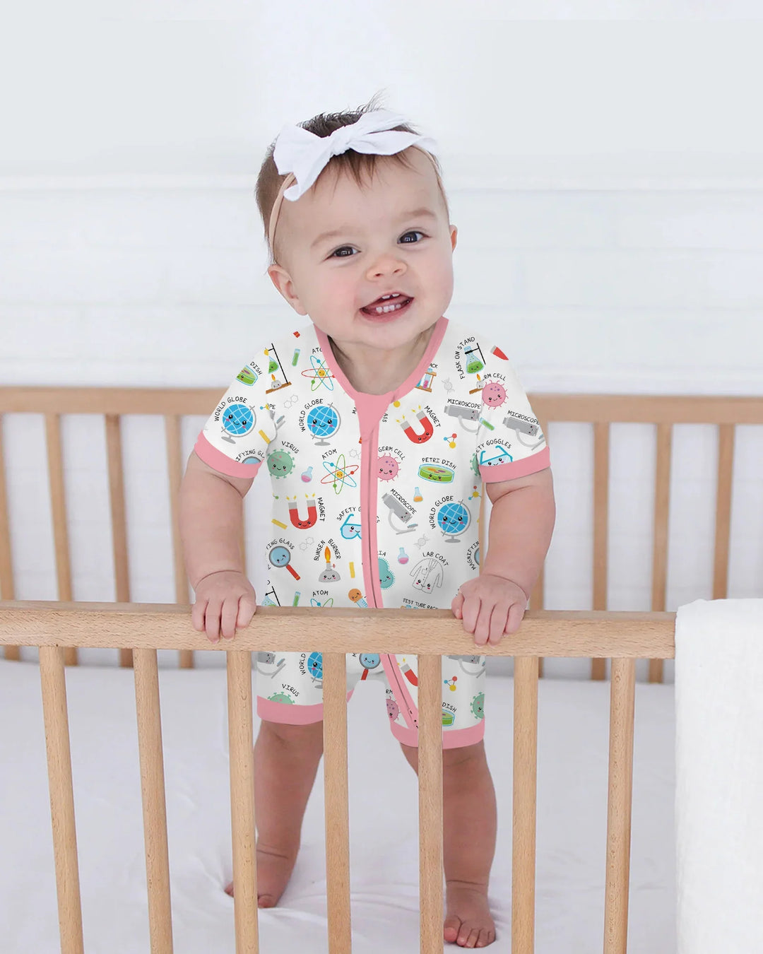 Science Fun Family Matching Bamboo Shorty Zippy