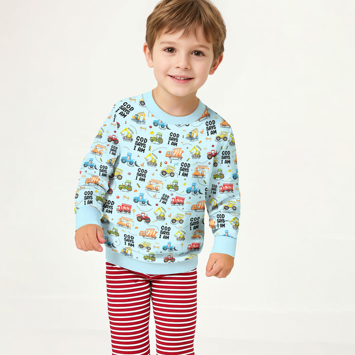 God Says I Am Boy Crewneck Sweatshirt