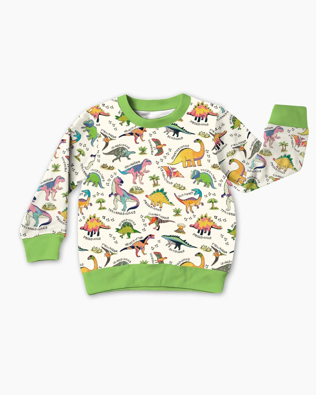 All The Dino Types Bamboo Crewneck Sweatshirt