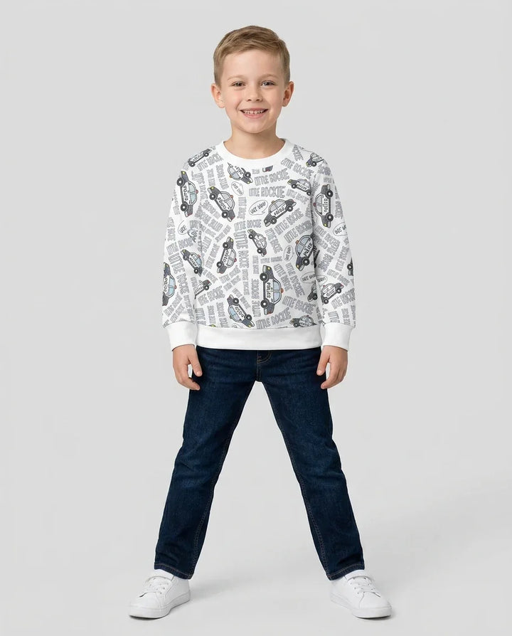 Little Rookie Bambus-Rundhals-Sweatshirt