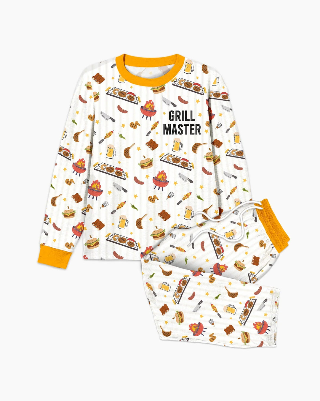 Embroidered Grill Dad Bamboo Men's Pajama Set