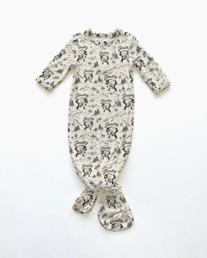 Vintage Jimothy Racoon Family Matching Bamboo Knot Gown