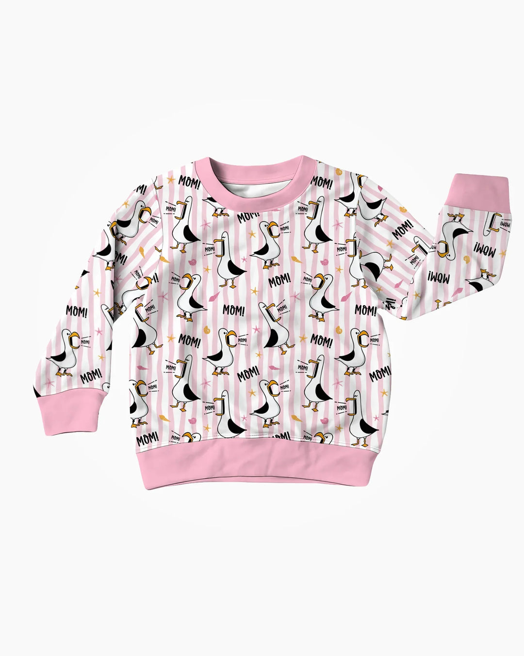 Seagull mom Mom MOM Bamboo Crewneck Sweatshirt