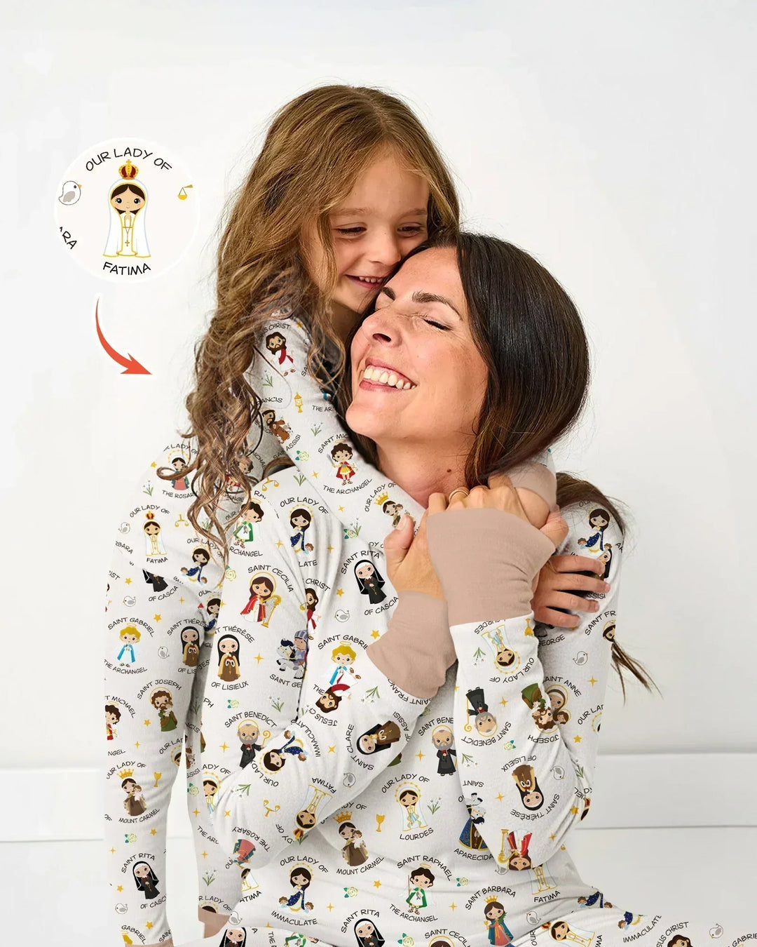 Pray For Us Family Matching Women Pajama Set