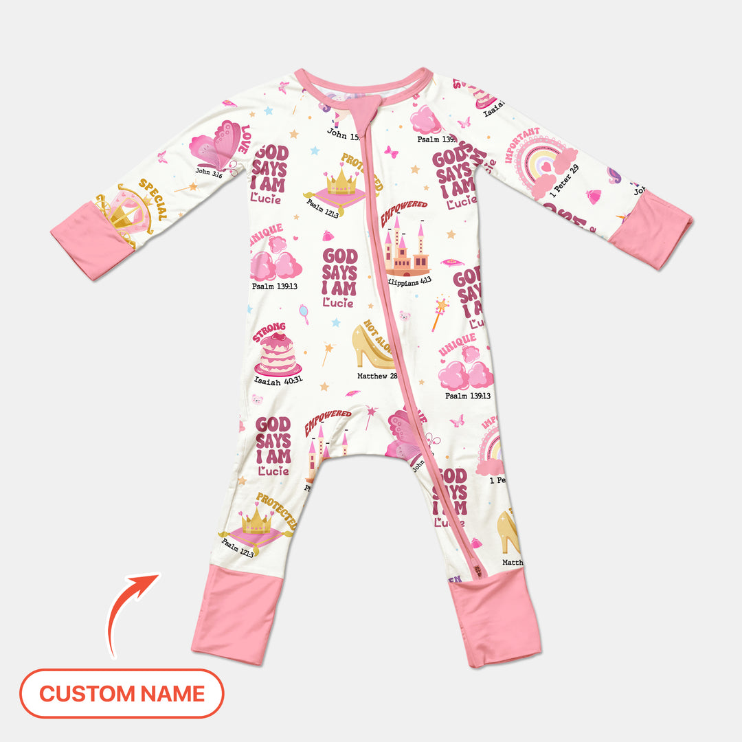 Custom Name God Says I Am Girl Custom Name Convertible Zippy