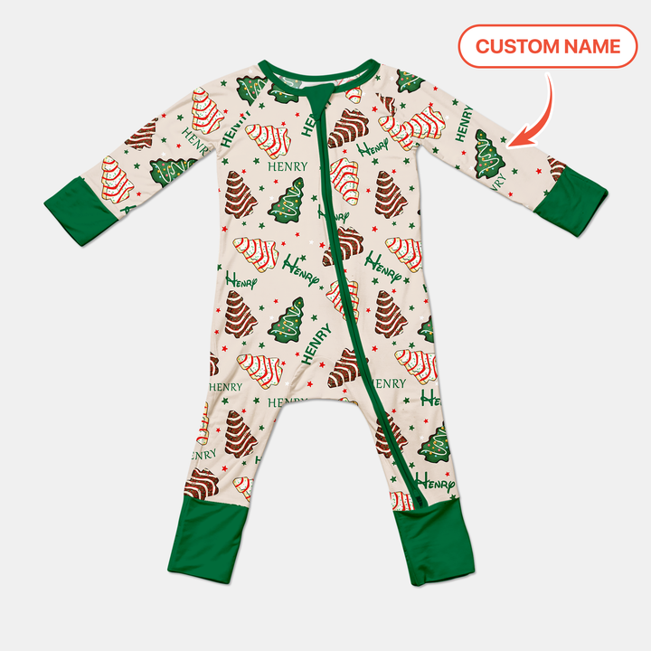 Christmas Tree Cake Custom Name Convertible Zippy