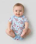 Little Miss Firecracker 4th July Bamboo Bodysuit