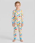 Conjunto de pijama de dos piezas de bambú con mangas largas, plantilla PERSONALIZADA