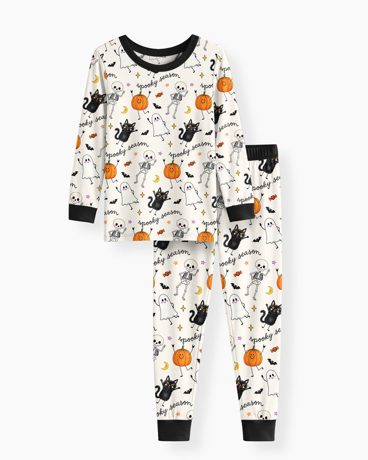 Conjunto de pijama de dos piezas de bambú con mangas largas, plantilla PERSONALIZADA