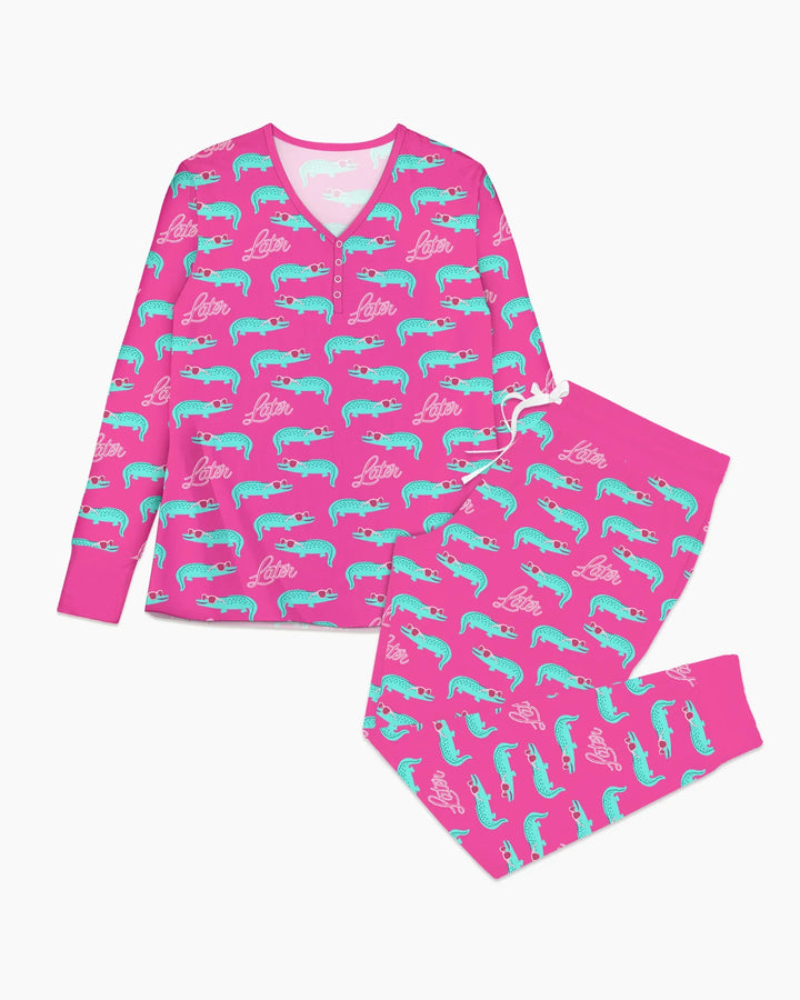 Later Gator Bamboo Women Pajama Set