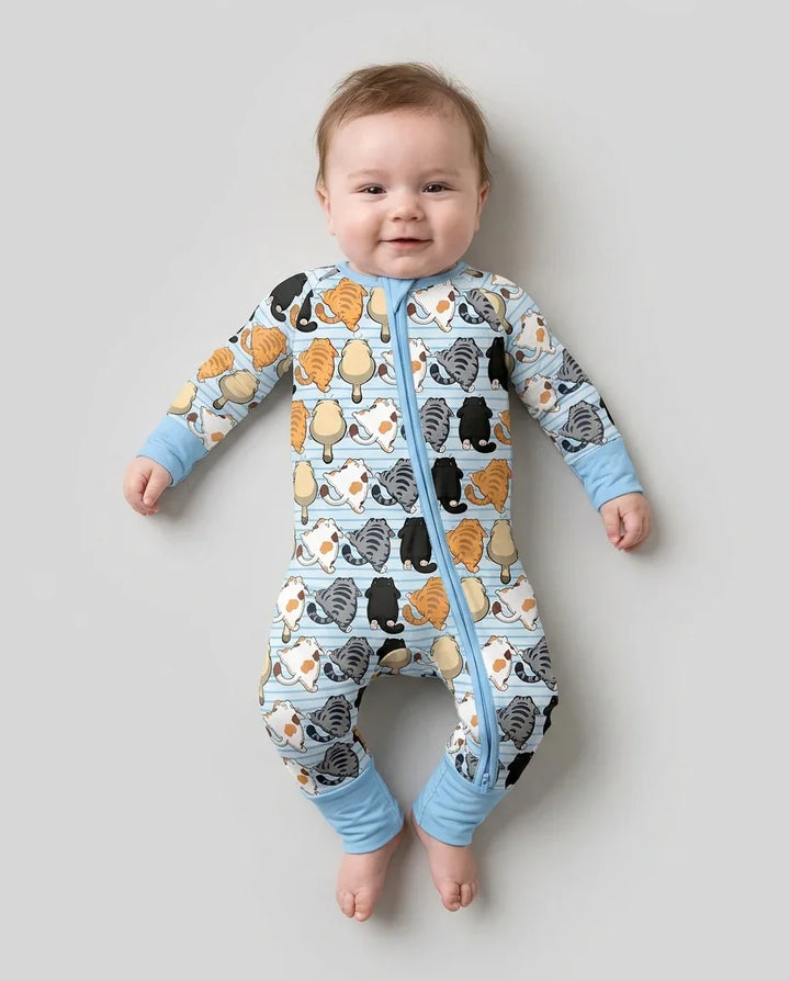Funny Cat Butts Club Family Matching Bamboo Convertible Zippy