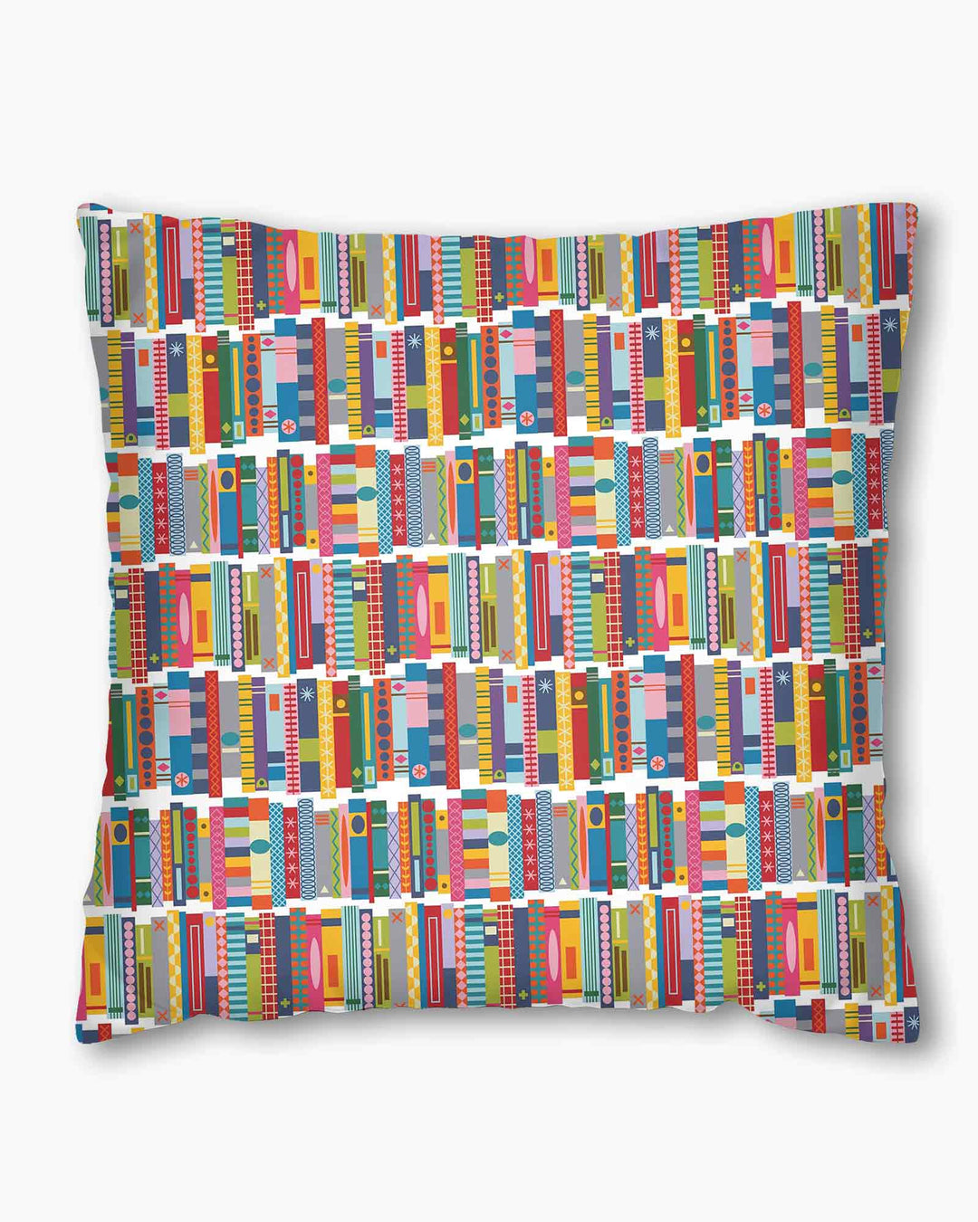 Rainbow Bookshelf Bamboo Pillow Case