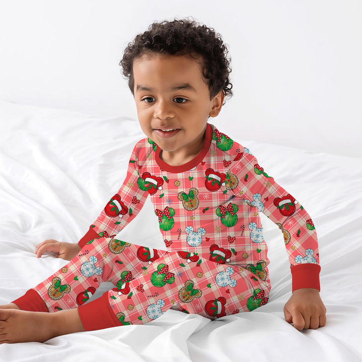 Magical Mouse Christmas Two Piece Long Sleeve Pajama Set