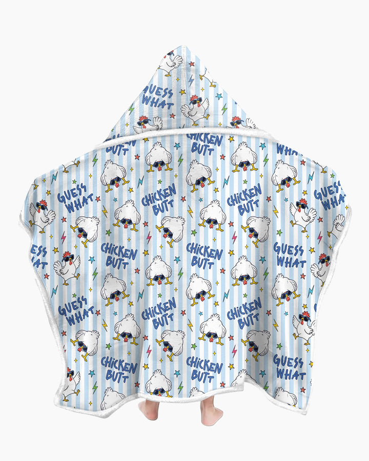 Guess What Chicken Butt! Bamboo Wearable Hooded Blanket
