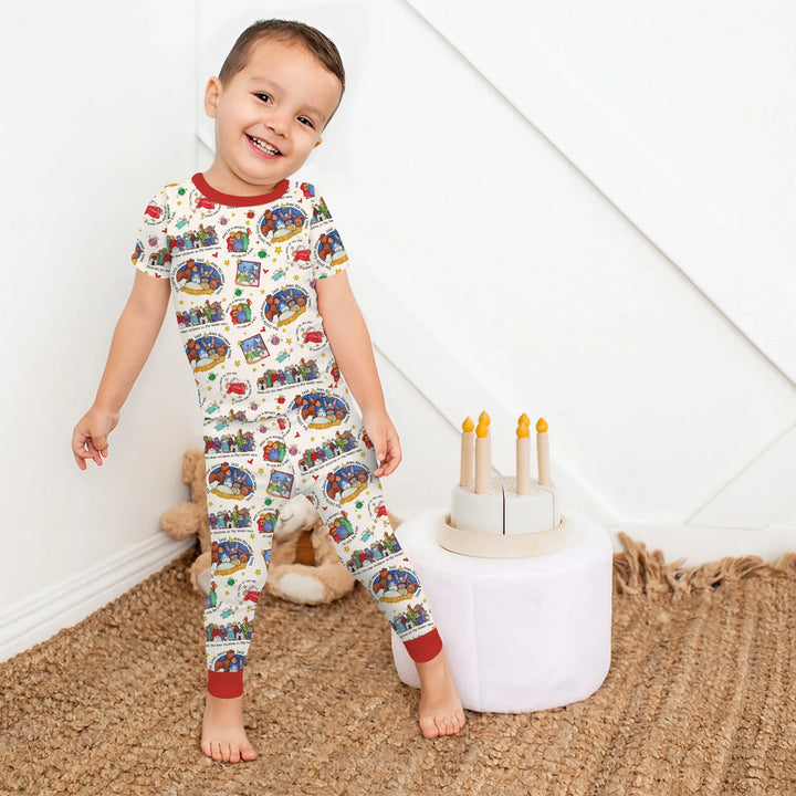 Zweiteiliges, kurzärmliges Pyjama-Set mit Marienkäfern