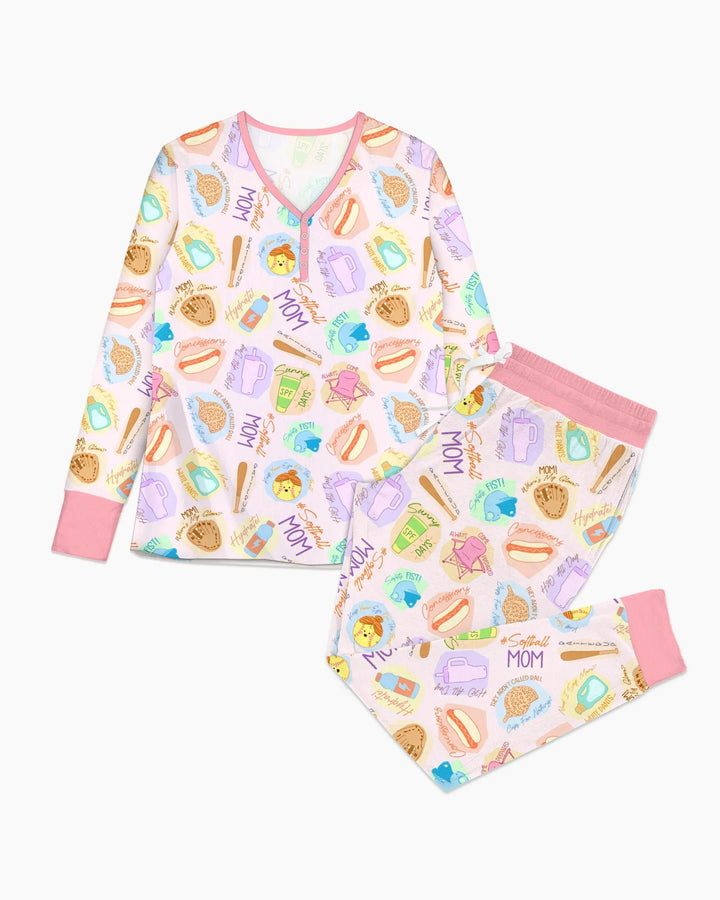 SoftBall Mom Saves The Days Women Pajama Set
