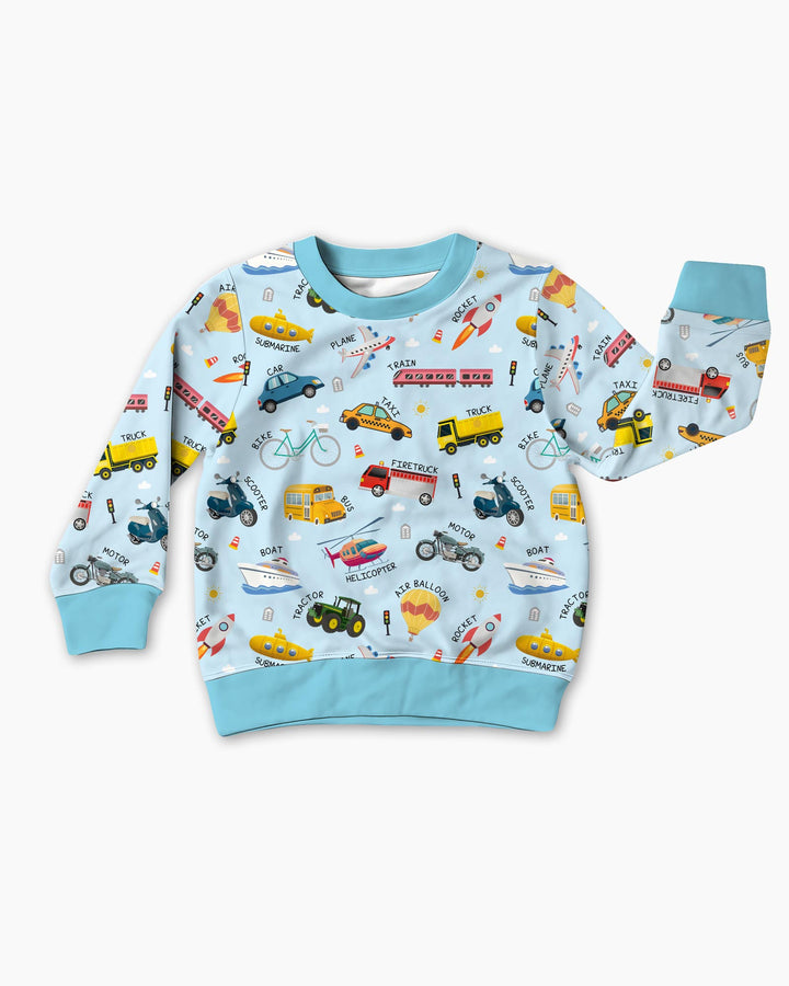 Sweatshirt mit Rundhalsausschnitt aus Bambusfaser