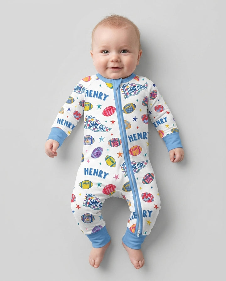 Custom Name Game day Bamboo Convertible Zippy