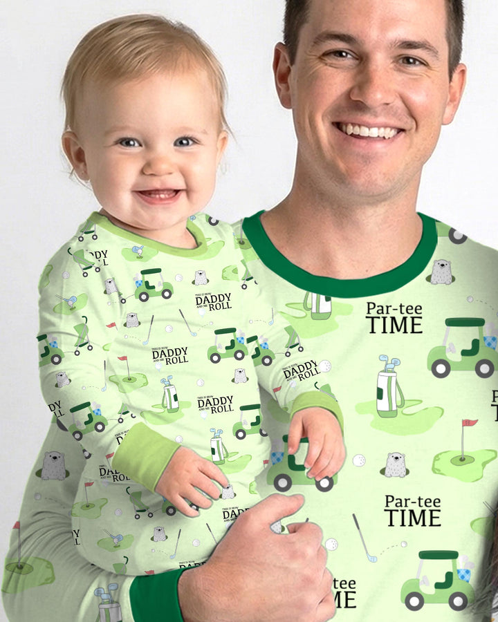 Daddy Golf Team Two Piece Short Sleeve Pajama Set