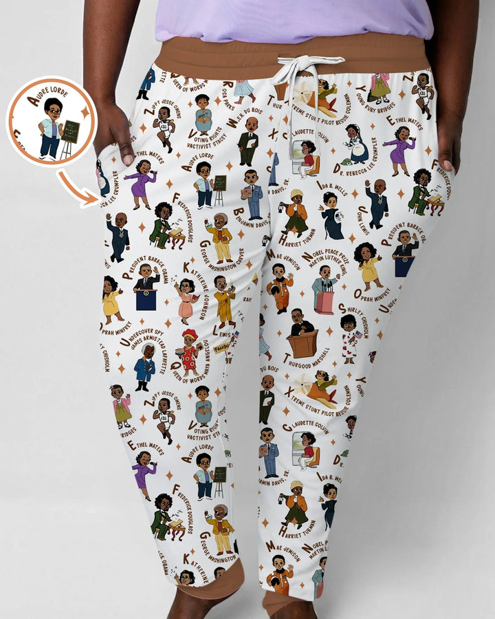 Black Legacy ABCs Family Matching Bamboo Women Pajama Set