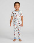 The North Pole Map Bamboo Two Piece Short Sleeve Pajama Set