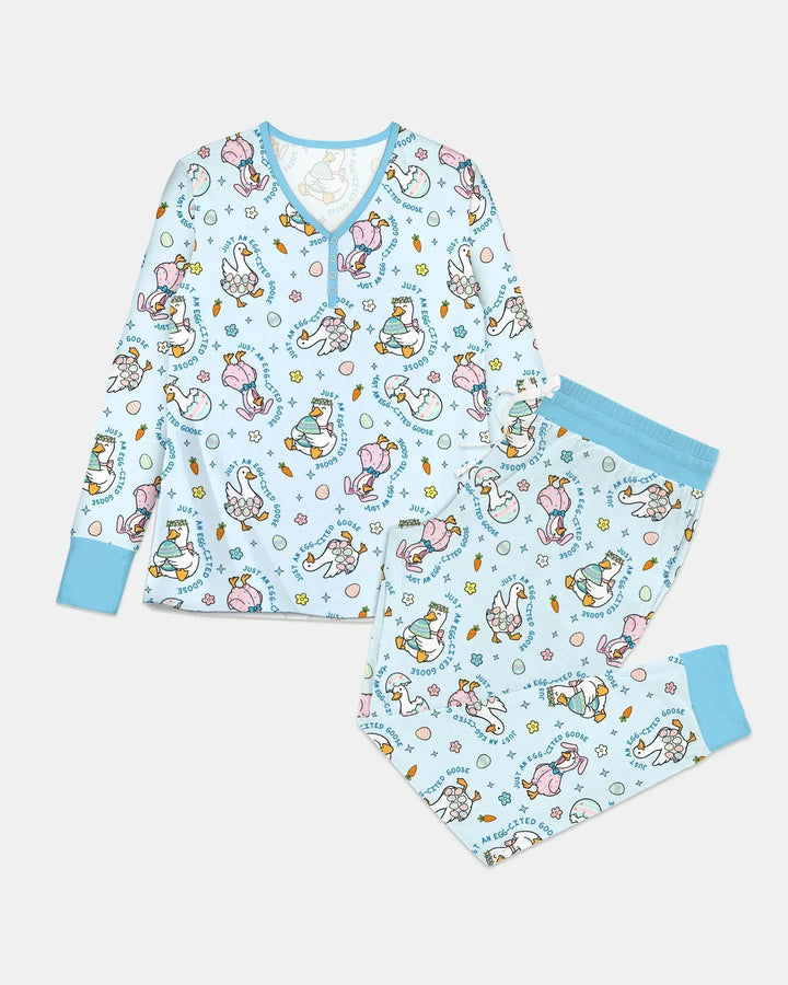 Easter Silly Goose Women Pajama Set
