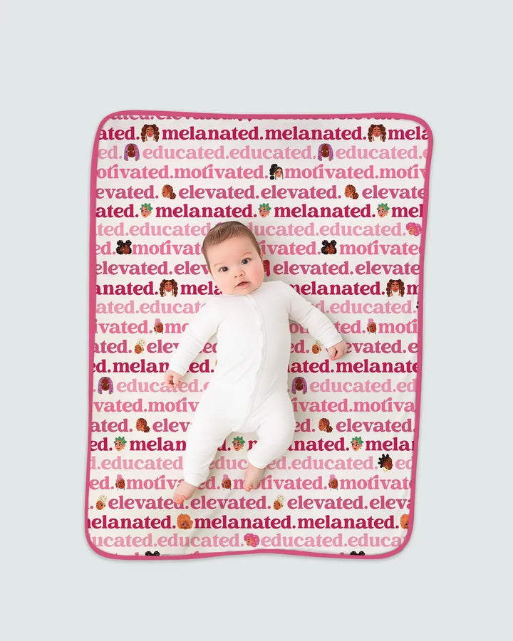 Educated Motivated Elevated Melanated Blanket