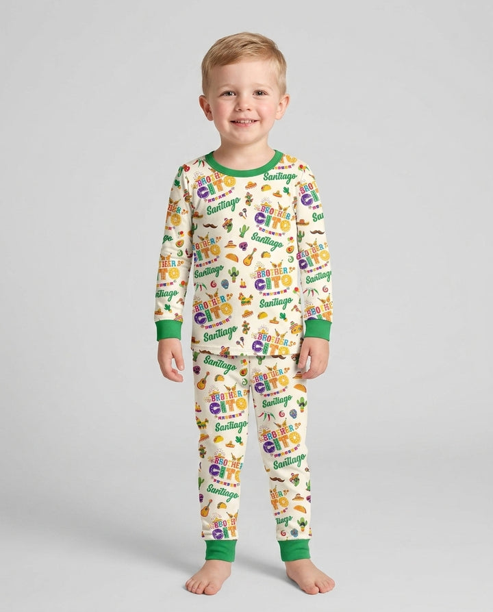 My First Fiesta Bamboo Two Piece Long Sleeve Pajama Set