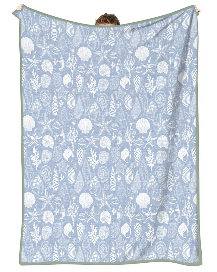 Coastal Treasures Bamboo Blanket