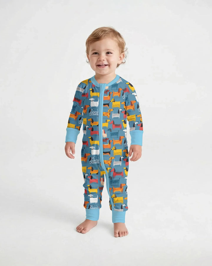 Whimsical Dachshund  Bamboo Convertible Zippy