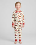 Dachshund Through The Snow Bamboo Two Piece Long Sleeve Pajama Set