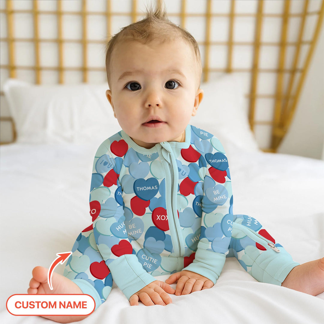 Valentine Candy Crush Family Matching Convertible Zippy