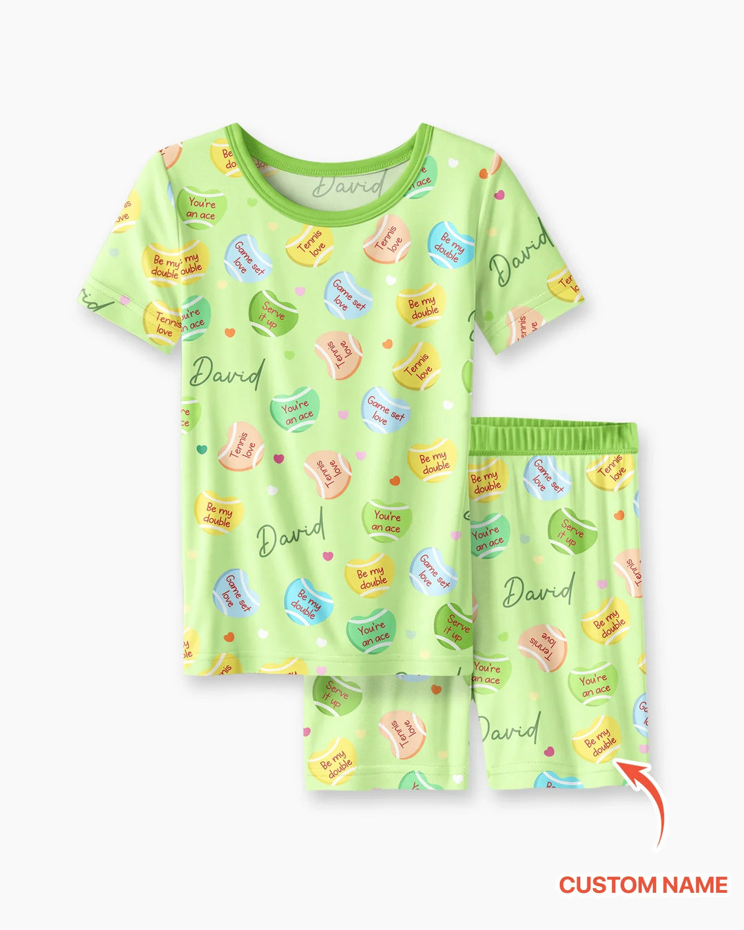 Schlafanzug-Set zweiteilig, kurze Ärmel, kurze Hose, Bambus