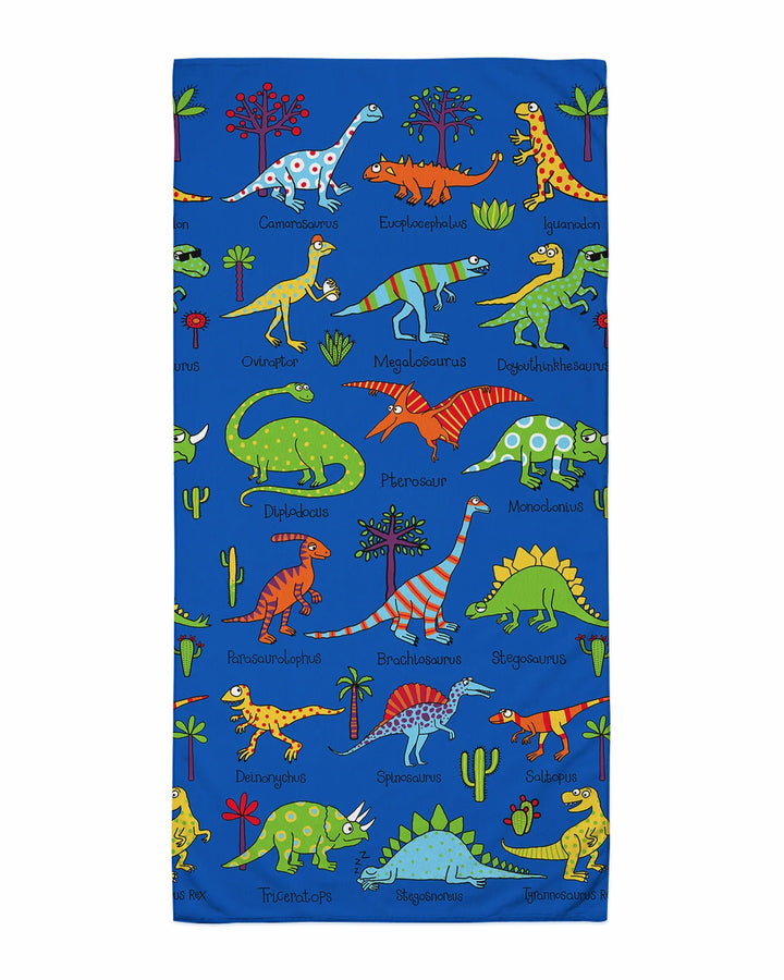 Dino Discovery Parade Bamboo Beach Towel