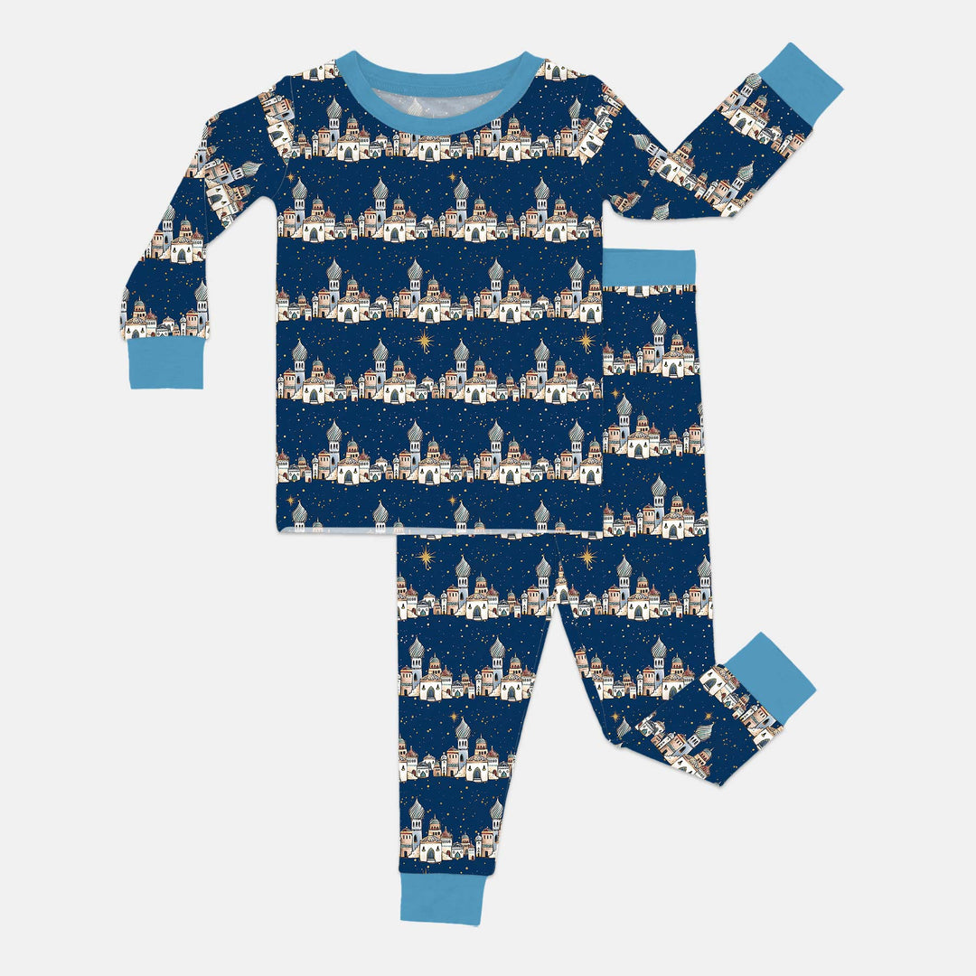 O Little Town of Bethlehem Two Piece Long Sleeve Pajama Set